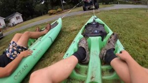 EXTREME Kayaking Behind Can-Am X3