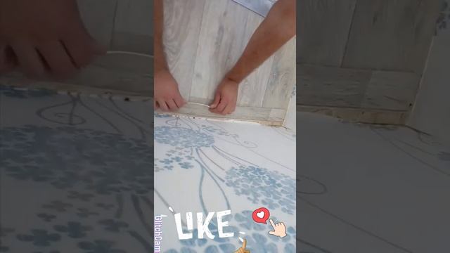 Как сделать невидимый шов у линолеума #shorts смотреть онлайн