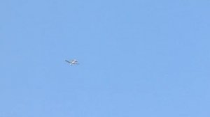 Полет самодельного учебного планера