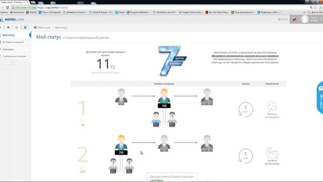 Matrix.Land обзор матрицы на платформе crp.center смотреть онлайн