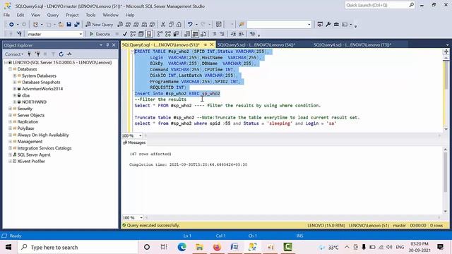 How to Sort out SP_Who2 Results in SQL Server смотреть онлайн