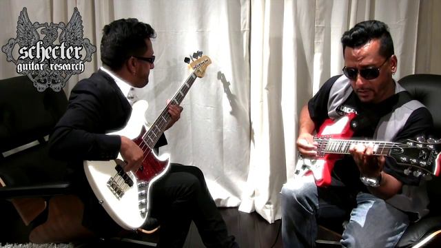 Funk Bass Lesson Funk Guitar Lesson Rick Marcel and Evil Twin Play Schecter Guitars Prince Chic Sly смотреть онлайн