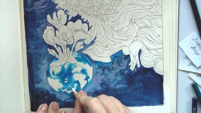 HOPE SPRINGS ETERNAL Part 1. Playing with watercolor paints in the 'Enchanted Fairies' / Раскраск смотреть онлайн