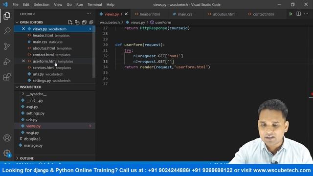 Implement GET Method Form in Django | Django Tutorial for Beginners смотреть онлайн