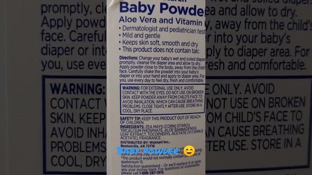 baby power (make sure no talc)