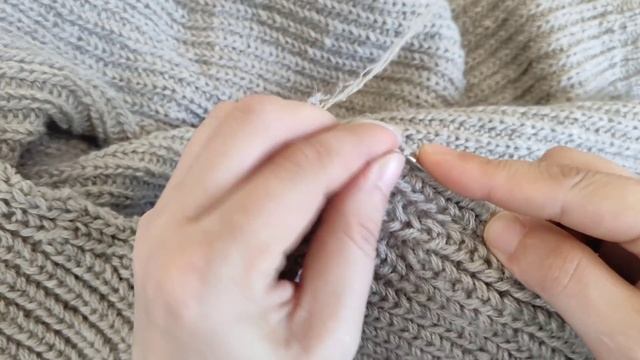 Набор петель для обвязки полочек кардигана. смотреть онлайн