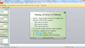 java-two dimensional array -part2