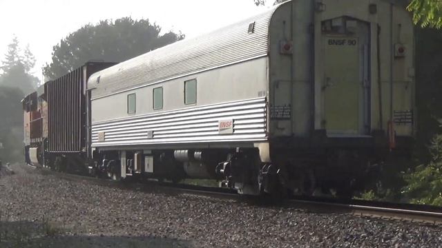 BNSF 7602W with Geo Car 14sep20 смотреть онлайн