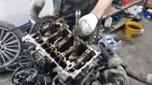 Замена вкладышей БМВ N20 F30 F10 F25 E84 Х1 Х3 BMW X1 X3 Е84