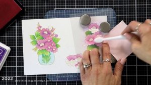 Layering Floral Vase for Cardmaking