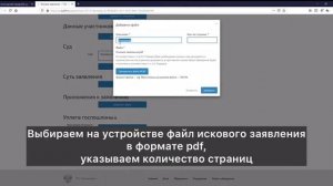 Подача искового заявления в электронном виде: видеоинструкция