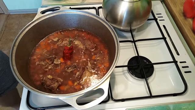Машкичири. Вкусная узбекская каша из маша с мясом.