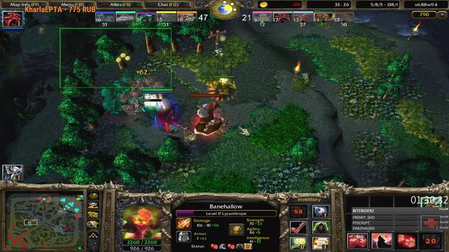 Новейшая Dota 6.88 Eurobattle.net,RGC , ICCUP смотреть онлайн