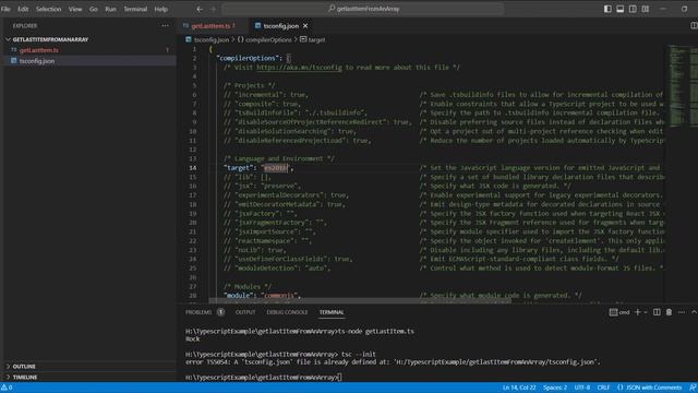 How to get the last element from an array using TypeScript | TypeScript Tutorial for Beginners