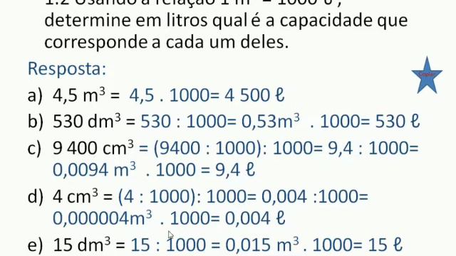 medidas de capacidade