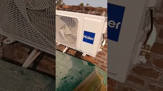 Haier DC inverter AC Gas ⛽ choko R32 problem testing out door units