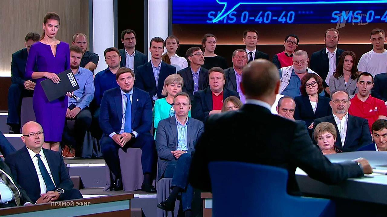 Огромное число вопросов на "Прямую линию с Владими...оциальных проблем - лекарства, дороги, экология