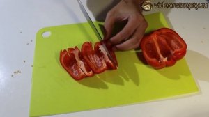Лечо из перца - Болгарское лечо / Canned peppers | Видео Рецепт