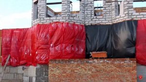 Дом с Нуля Часть 16 АРМОПОЯС под КРЫШУ, закончили второй этаж из ГАЗОБЕТОНА