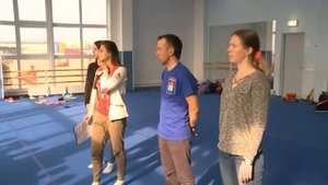 Сдача контрольно-переводных нормативов в художественной гимнастике