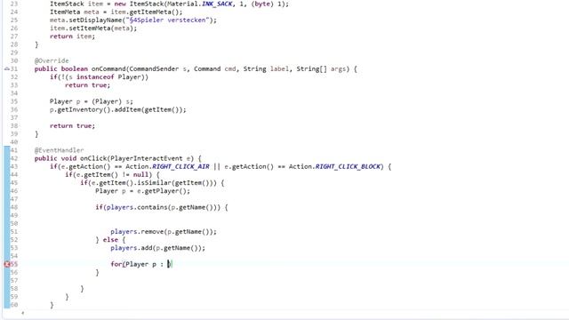 Mit Items interagieren + Spieler verstecken | Bukkit PlugIns programmieren #14 смотреть онлайн