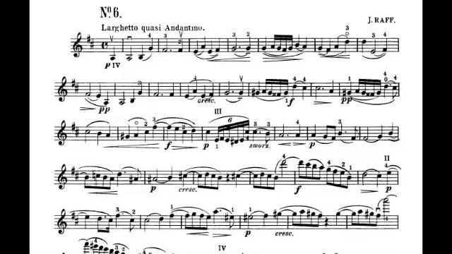 Joachim Raff Cavatina Op 85 N 3 Violin and Piano accompaniment смотреть онлайн