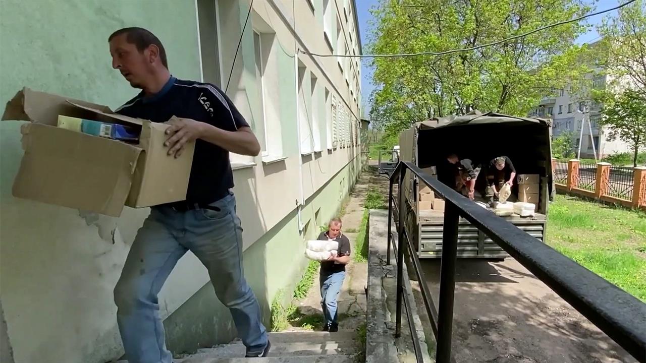 Новая колонна с российской гуманитарной помощью прибыла в Луганскую народную республику