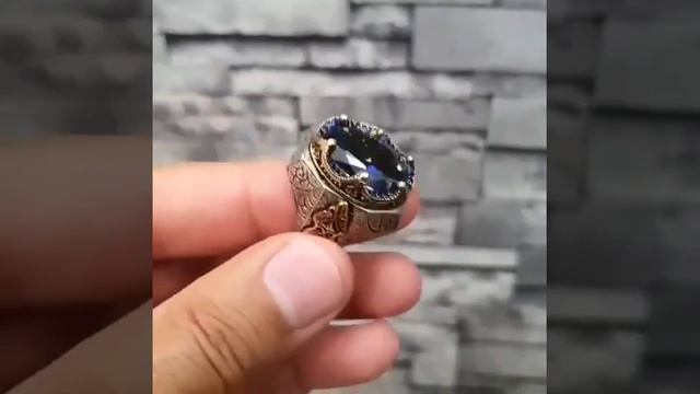 Перстень мужской ручной работы из серебра  Камень мистик смотреть онлайн