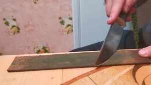 Сталь D2. ЗАТОЧКА НОЖА (доводка на коже) - Kitchen knife