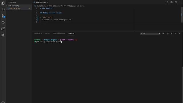 Git Basics 8: Config (local vs global) смотреть онлайн