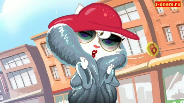 Открытка с днем рождения папе от дочки. Анимационные открытки 2020. смотреть онлайн