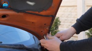 Установка амортизаторов капота на Chevrolet Aveo t250 / Шевроле Авео