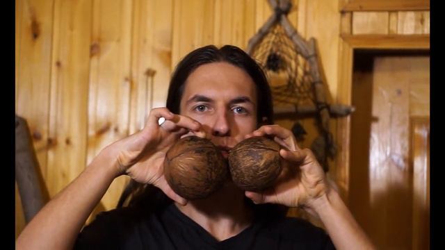 Флейты из кокоса и грецкого ореха (coconut ocarina flute & singing nut)