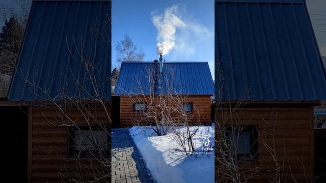 Топится баня