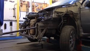 Кузовной ремонт. Ремонт Шевроле Авео, лобовой удар. Body repair.