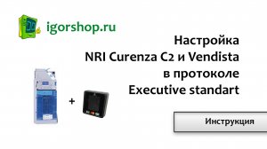 Настройка Nri Curenza C2 и Vendista (Executive standard)