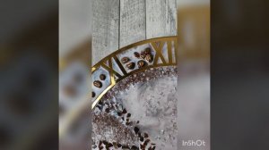 Часы настенные из эпоксидной смолы