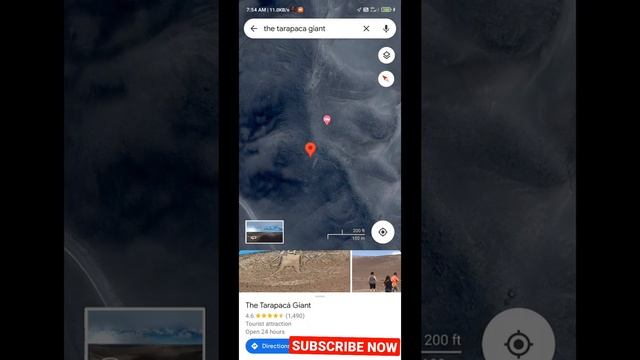 THE TARAPACA GIANT ||  ON GOOGLE MAP #SHORT