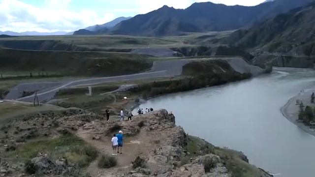 Слияние Чуи и Катуни - Смотровая площадка у слияния рек Чуя и Катунь