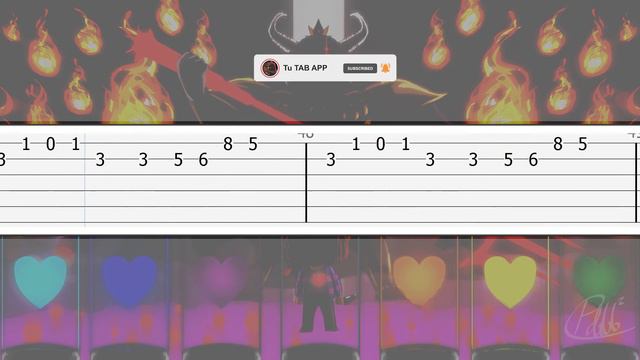 Undertale OST - Bergentrückung + ASGORE Tutorial guitarra / Tab Guitar / Sheet Music Guitar