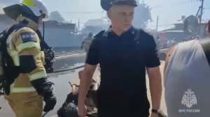 Пожар по повышенному рангу в многоквартирном доме в Батайске, 09.07.2024