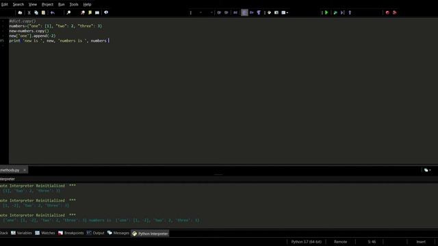 dict.copy() shallow vs. deep copies in dictionaries python
