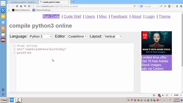 Polytechnique Python   বাংলা  Tutorial  Chapter  4  rawString part 6