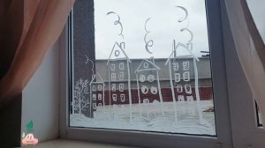 Как УКРАСИТЬ ОКНО к Новому Году за 15 минут ??? Даже если не умеем рисовать?