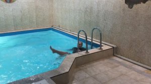 WETLOOK / FULLY CLOTHED / DRESS AND TIGHTS IN POOL / WET / WAM / ВЕТЛУК В БАССЕЙНЕ В КОЛГОТКАХ