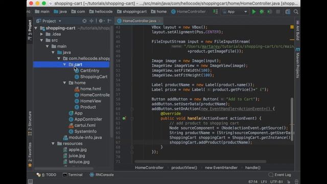 Shopping Cart Java Project | Part #3 | Java OOP Project | JavaFX Example | Source Code Included
