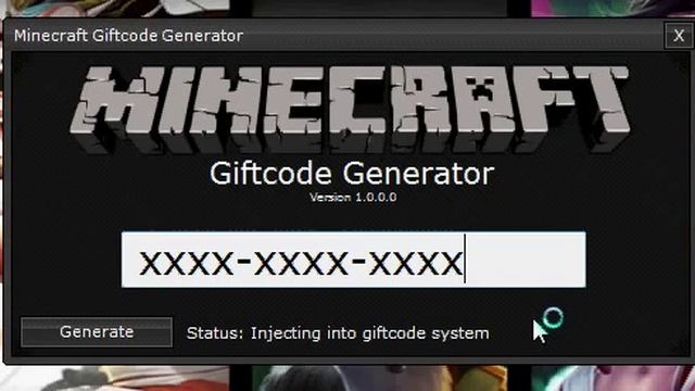 Minecraft Giftcode Generator - Easy to use