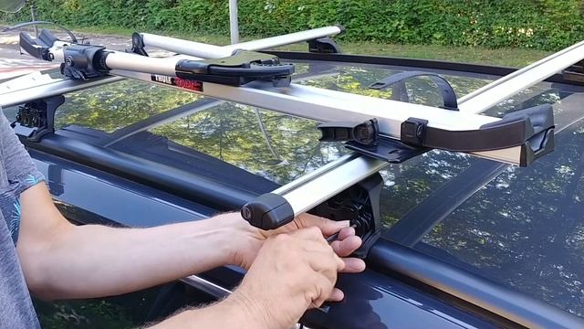 Thule Dachträger montieren. WingBar Edge Evo für Fahrradträger und Dachbox mit Statisten смотреть онлайн