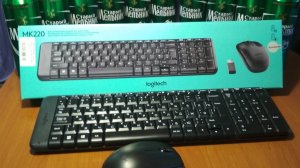 Logitech MK 220 Обзор_распаковка Беспроводной комплект, Клавиатура + Мышка. (наши  СТАРЫЕ ВИДЕО 2)
