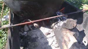 Свиные ребрышки с картошкой и овощами в казане